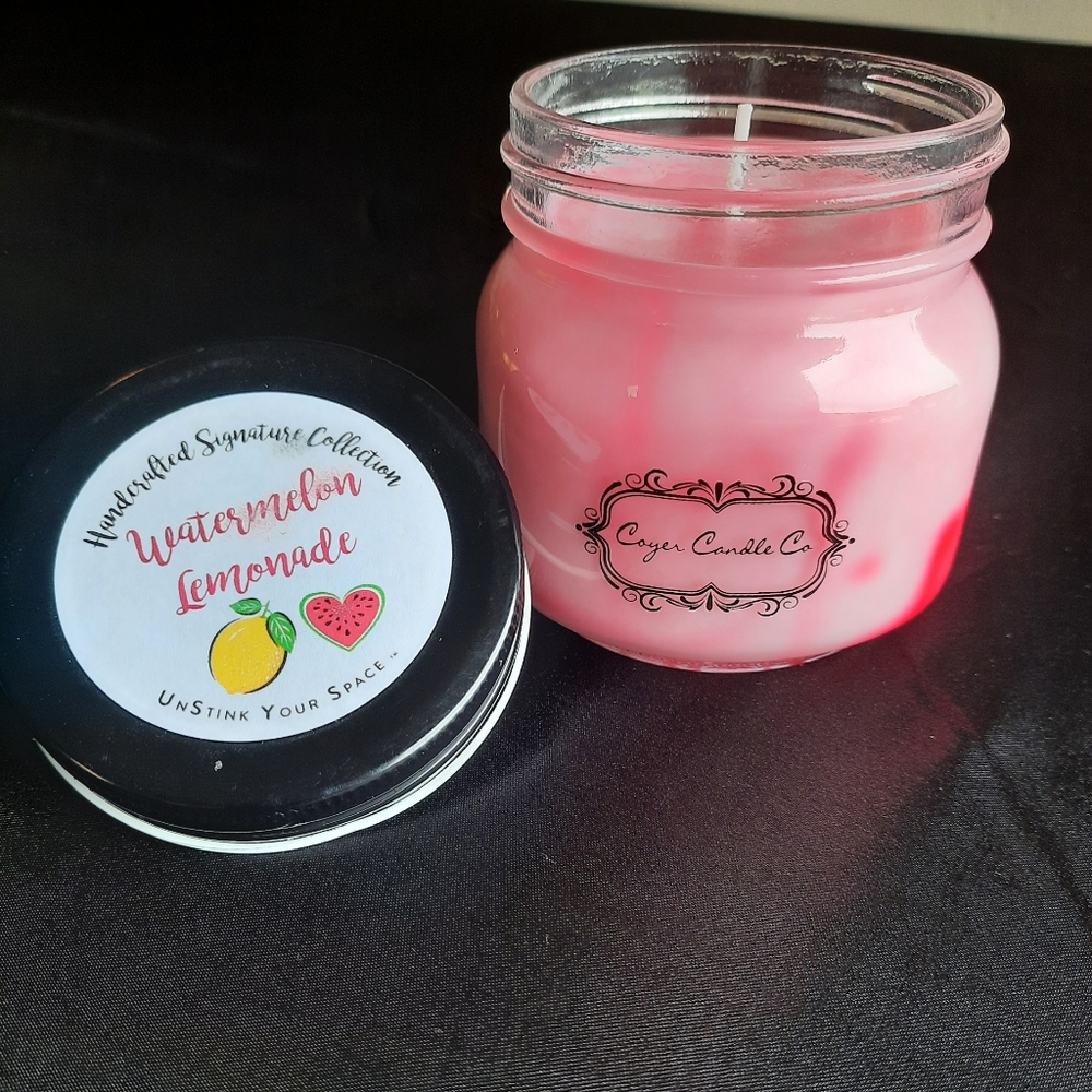 Watermelon lemonade scented candles - Picture 5 of 5